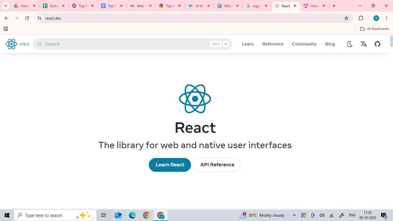React